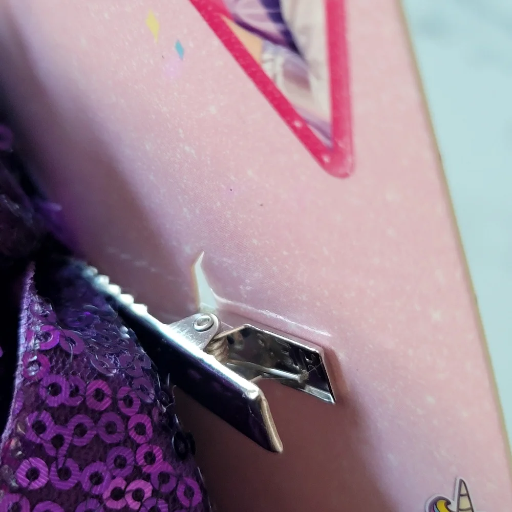 New JOJO SIWA Witch Hat Hair Clip Sequin Bow Halloween